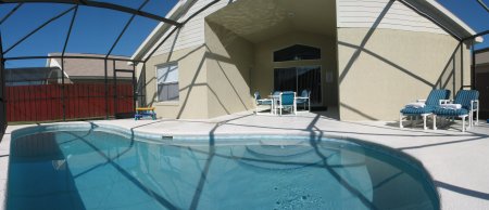 Pool area with Lanai